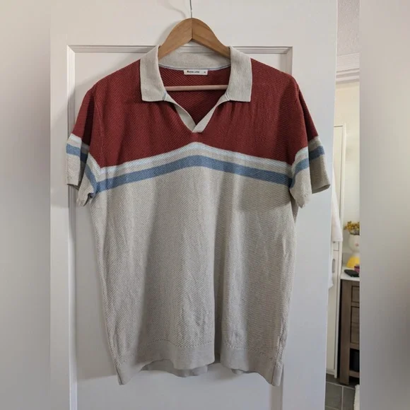 Marine Layer Short-Sleeve Sweater Polo - Medium. No longer sold. - Picture 1 of 1